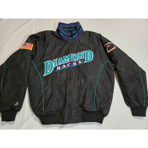 Majestic Other - ARIZONA DIAMONDBACKS MLB MAJESTIC AUTHENTIC MENS JACKET SIZE LARGE VINTAGE